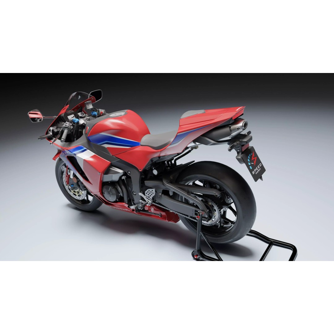 Honda CBR 600RR 2021 3D Model – Low Poly Game Asset, FBX, Blender - View 6