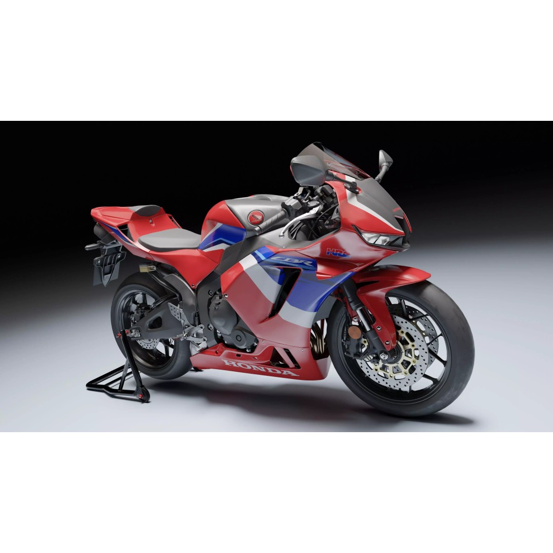 Honda CBR 600RR 2021 3D Model – Low Poly Game Asset, FBX, Blender - View 9