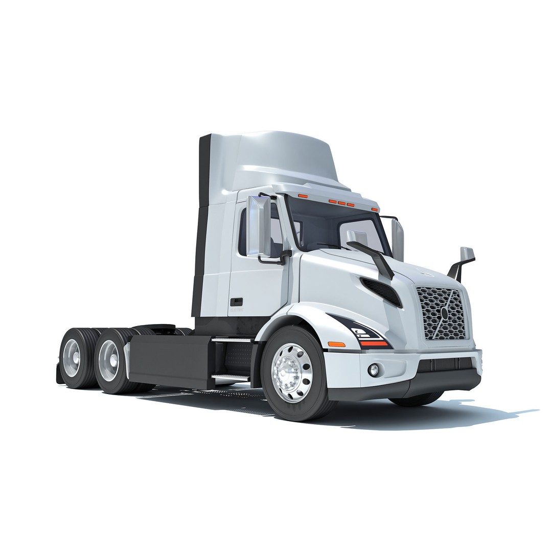2025 Electric Semi Truck 3D Model – High Poly Vehicle with Interior Details, FBX - View 10