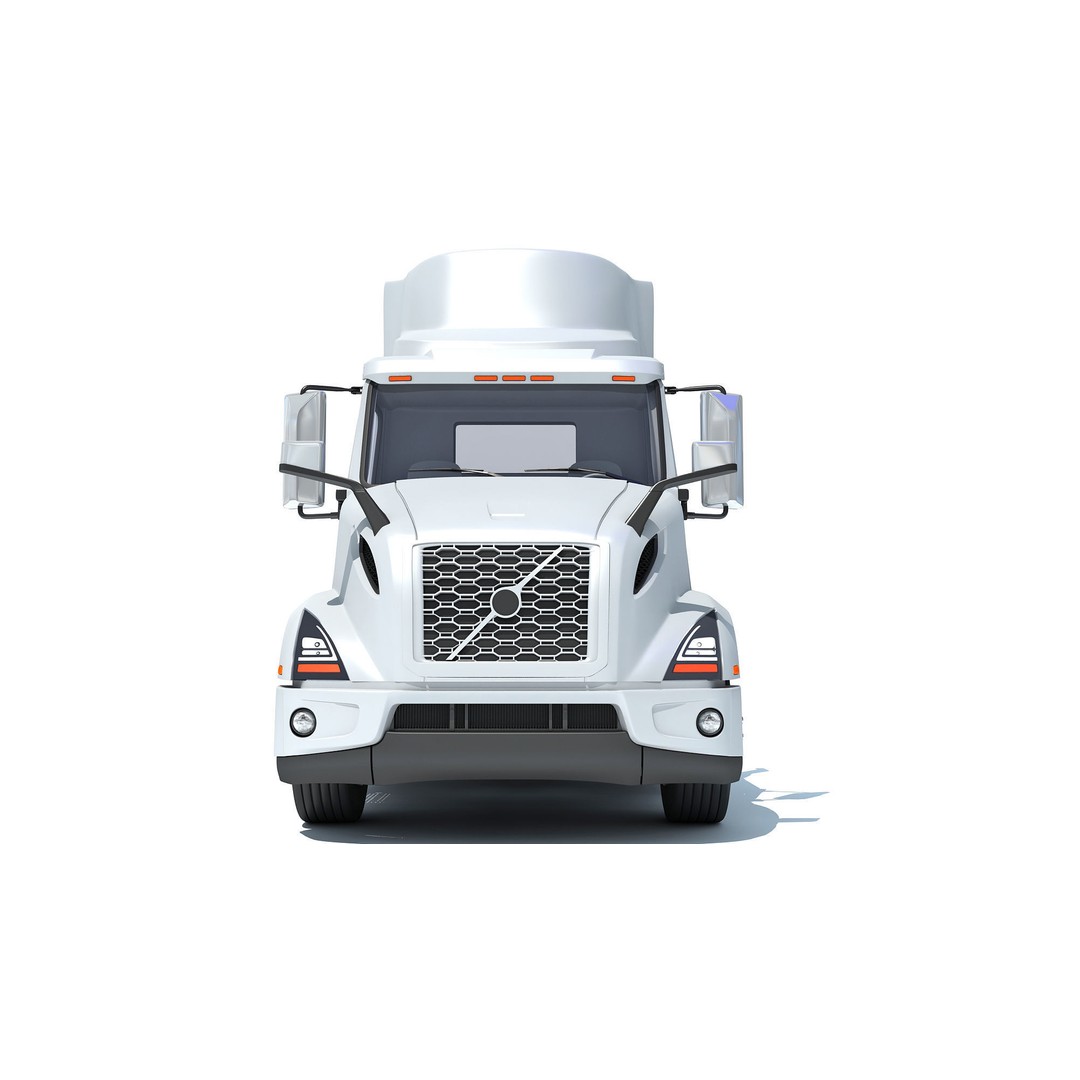 2025 Electric Semi Truck 3D Model – High Poly Vehicle with Interior Details, FBX - View 13