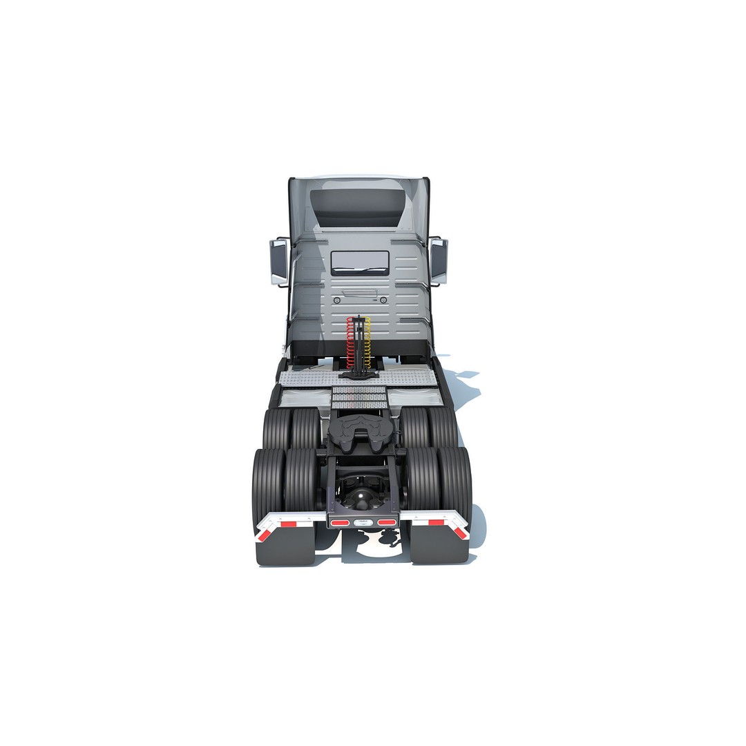 2025 Electric Semi Truck 3D Model – High Poly Vehicle with Interior Details, FBX - View 6