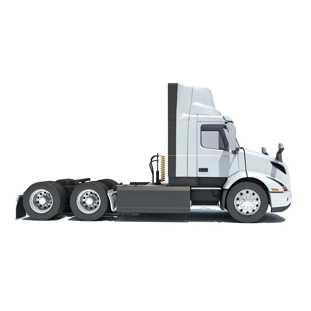 2025 Electric Semi Truck 3D Model – High Poly Vehicle with Interior Details, FBX - View 8