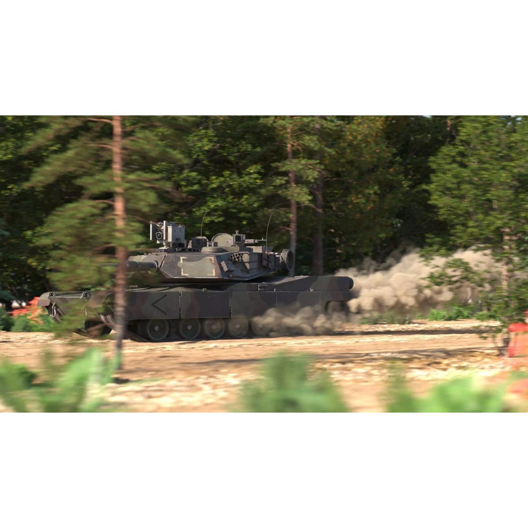 M1A2 Abrams 3D Model – Rigged Military Tank in PBR Format - View 4