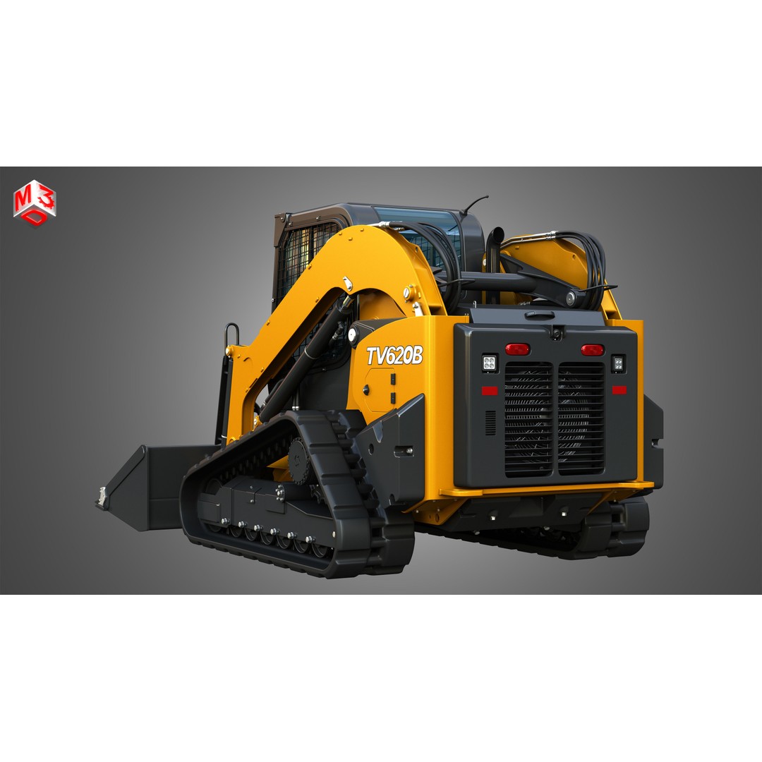 TV620B Compact Track Loader 3D Model – High Poly Vehicle Asset, FBX - View 16