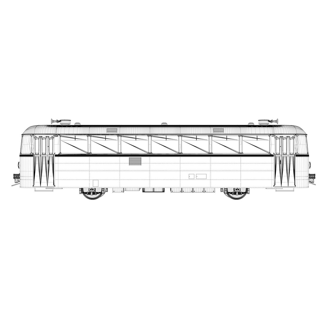 Uerdingen VT 95 Railbus 3D Model – Detailed Train Asset, FBX & C4D