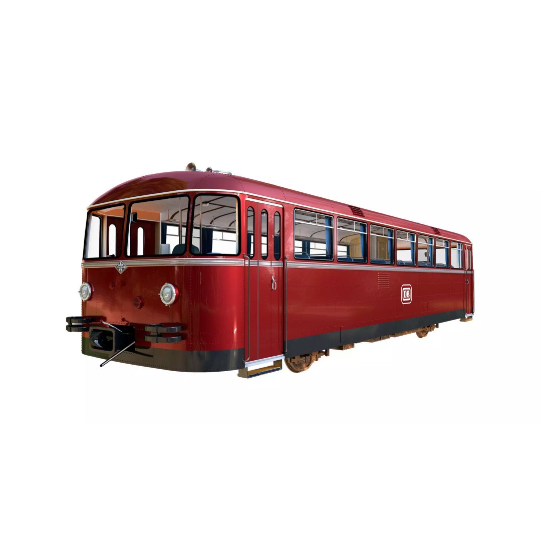 Uerdingen VT 95 Railbus 3D Model – Detailed Train Asset, FBX & C4D - View 2