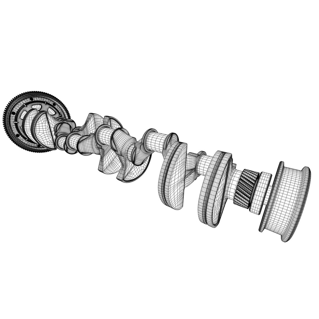 V12 Engine 3D Model – Working Animated Vehicle Part, FBX, PBR - View 40