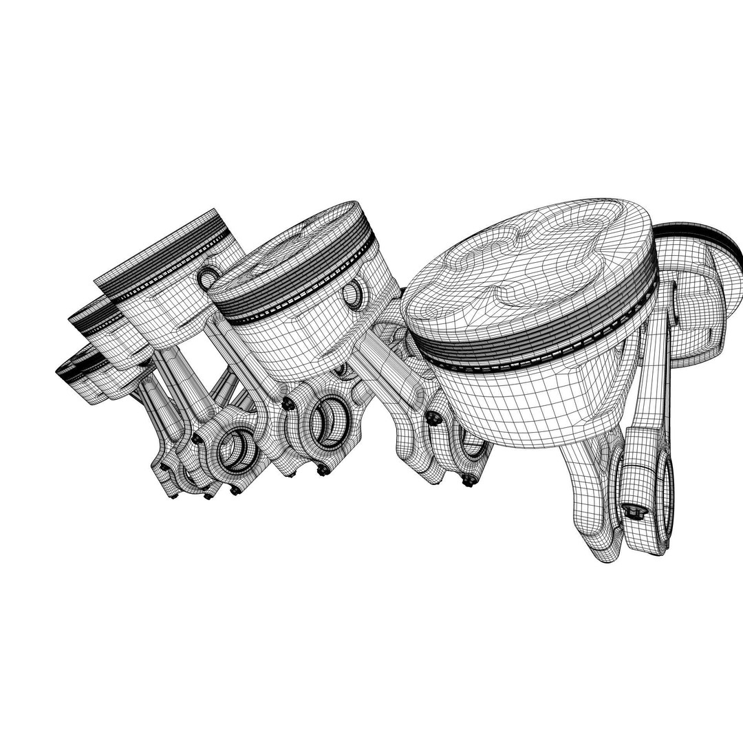 V12 Engine 3D Model – Working Animated Vehicle Part, FBX, PBR - View 42