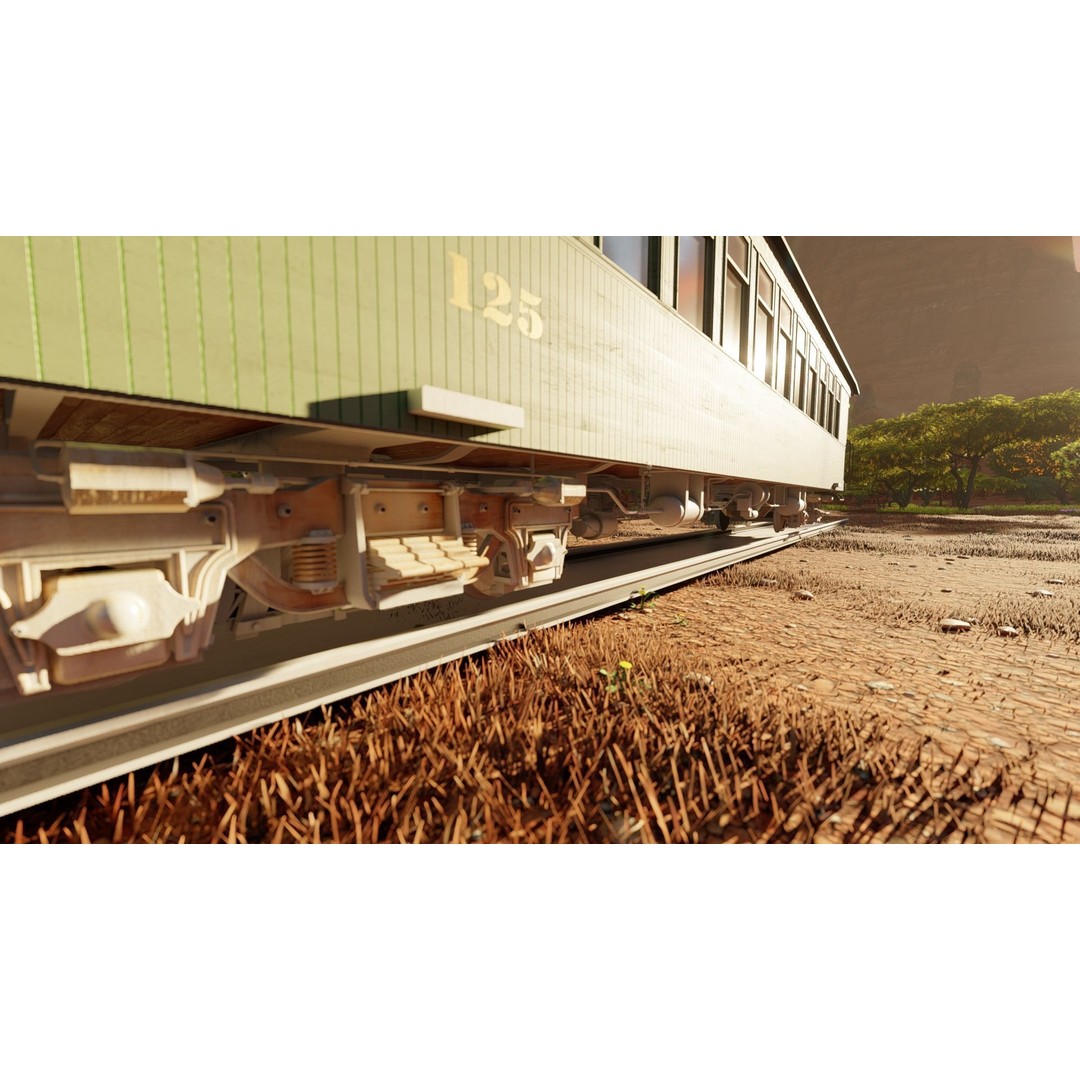 Steam Train 3D Model – Detailed Vintage Locomotive, SketchUp & FBX - View 10