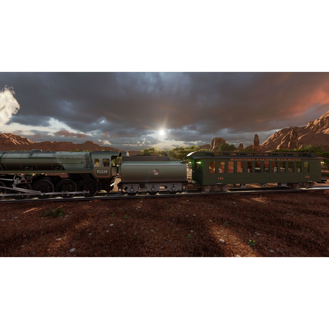 Steam Train 3D Model – Detailed Vintage Locomotive, SketchUp & FBX - View 15