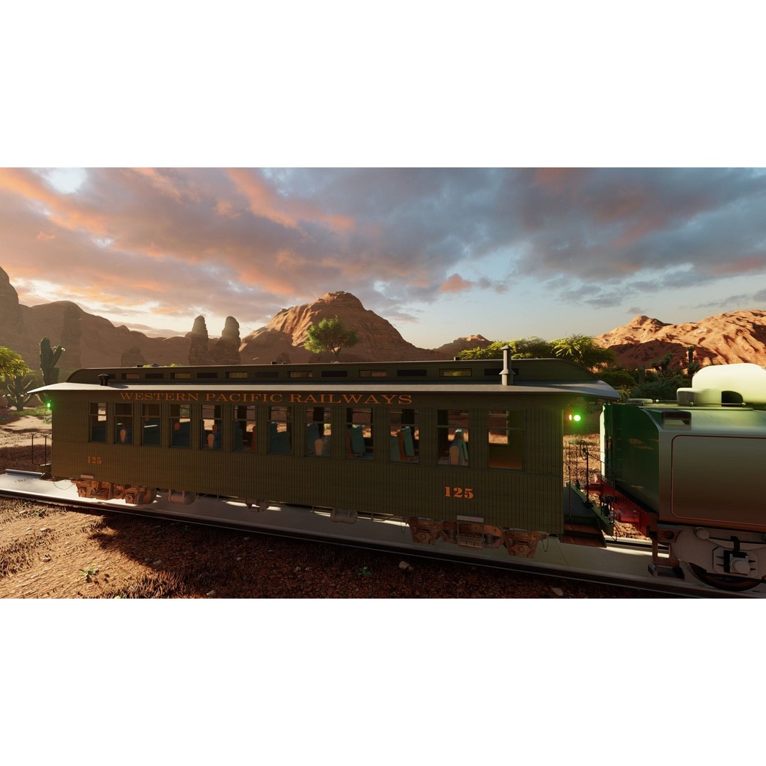 Steam Train 3D Model – Detailed Vintage Locomotive, SketchUp & FBX - View 6