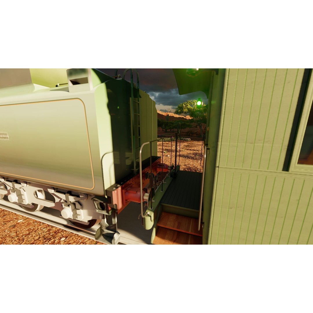 Steam Train 3D Model – Detailed Vintage Locomotive, SketchUp & FBX - View 8