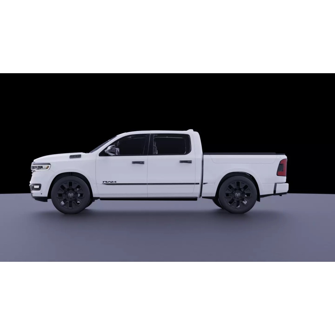 Dodge RAM 1500 RAMCHARGER 3D Model – High Fidelity Vehicle Asset, FBX - View 10
