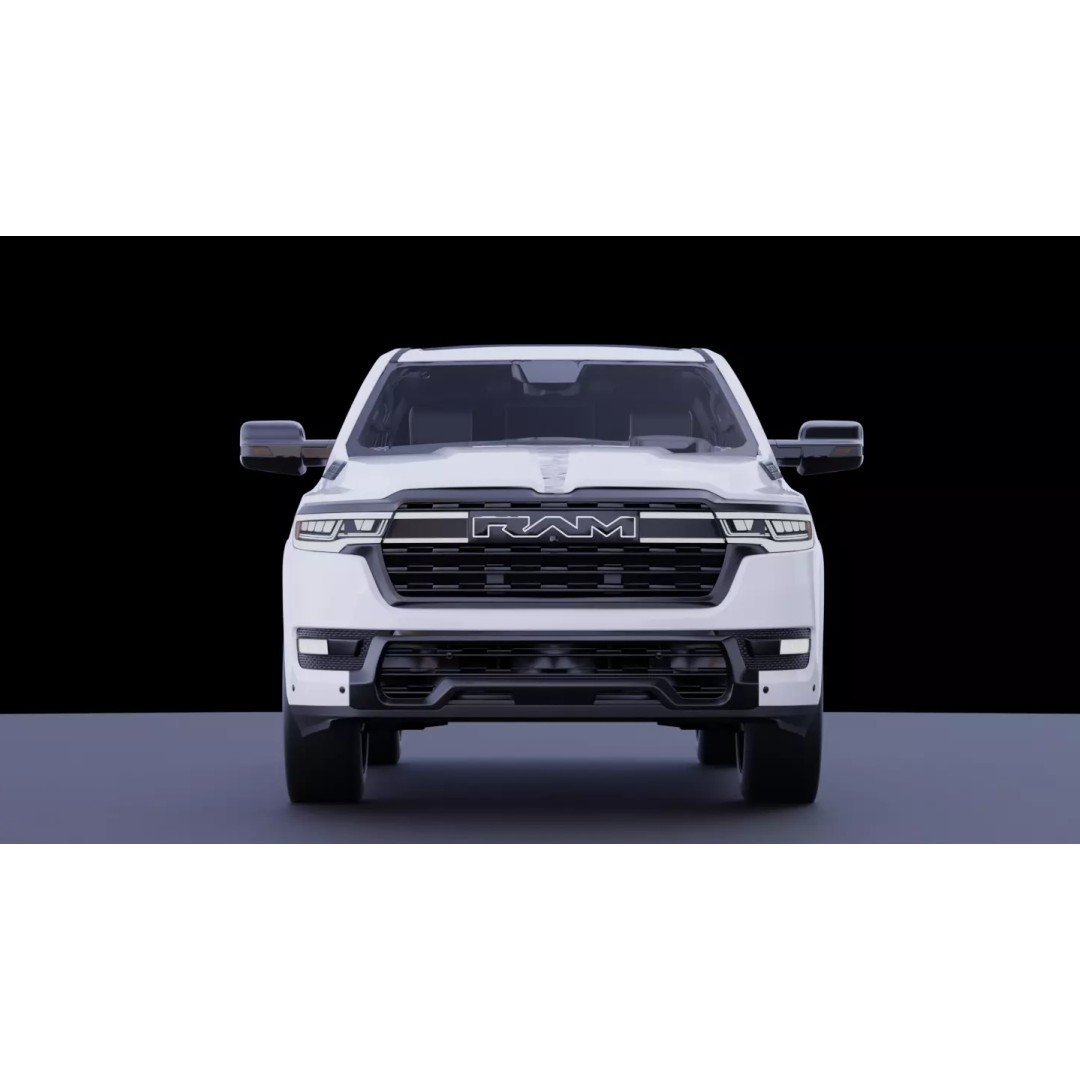 Dodge RAM 1500 RAMCHARGER 3D Model – High Fidelity Vehicle Asset, FBX - View 11