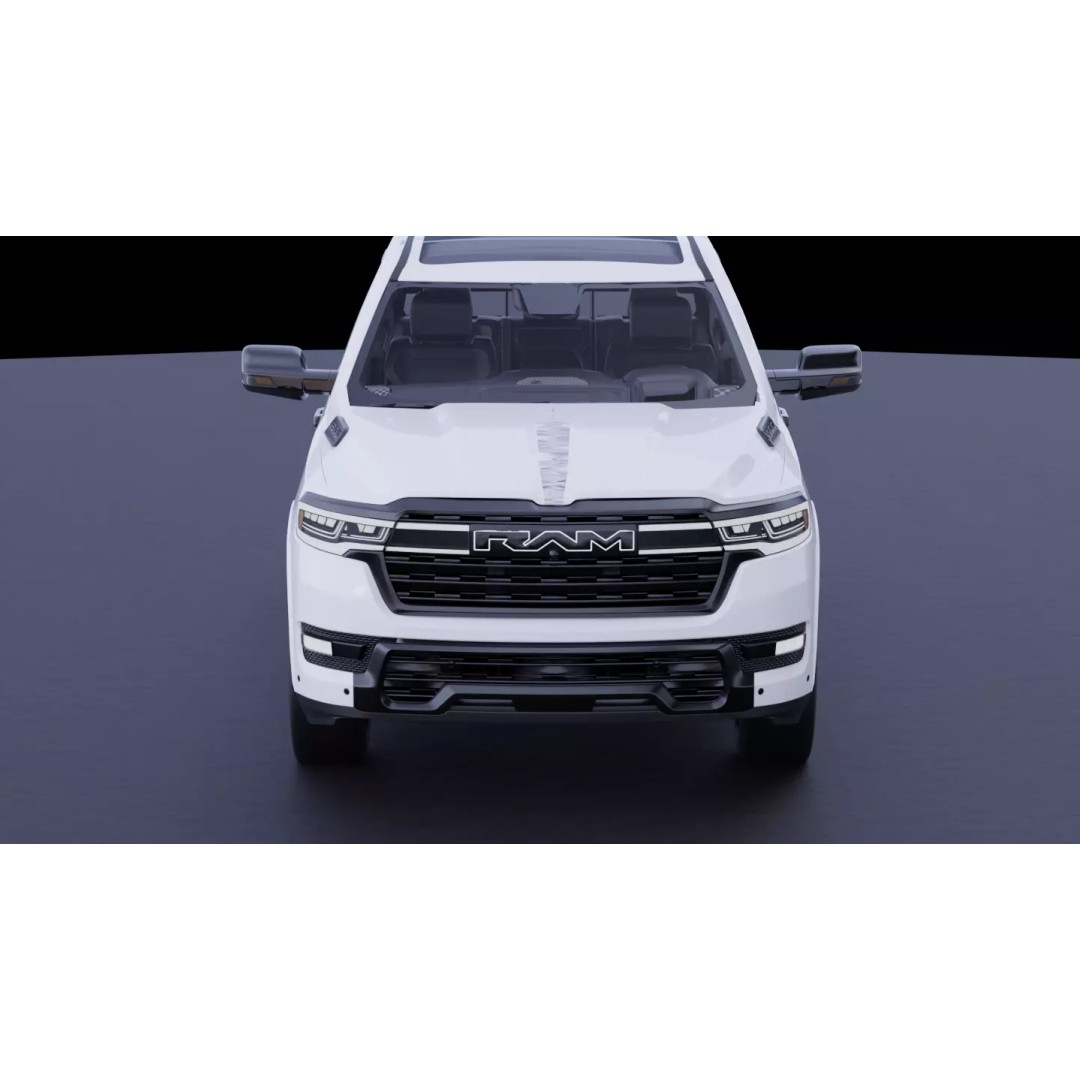 Dodge RAM 1500 RAMCHARGER 3D Model – High Fidelity Vehicle Asset, FBX - View 4