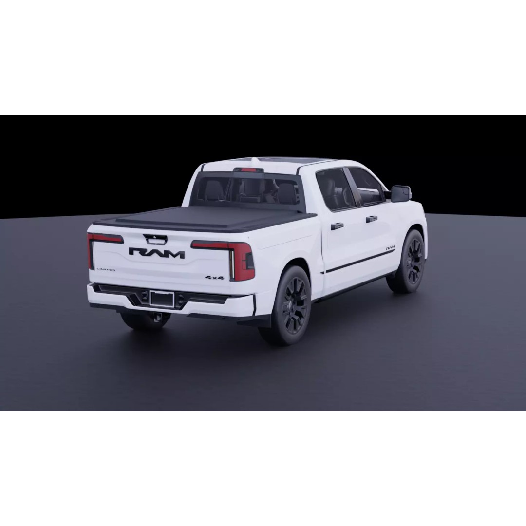 Dodge RAM 1500 RAMCHARGER 3D Model – High Fidelity Vehicle Asset, FBX - View 7