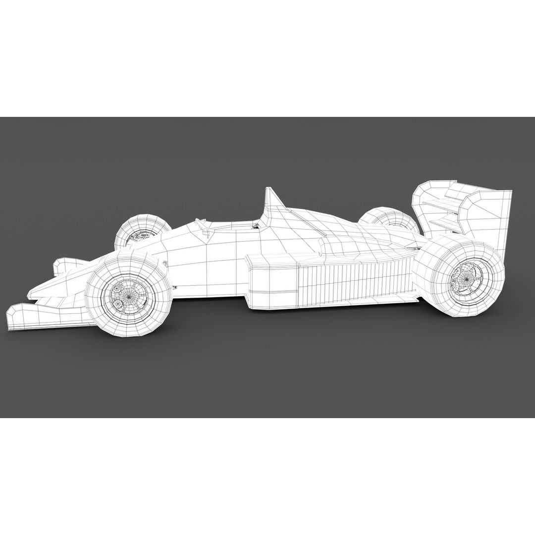 Benetton B186 3D Model – Iconic Racing Car, PBR Textured, FBX - View 15