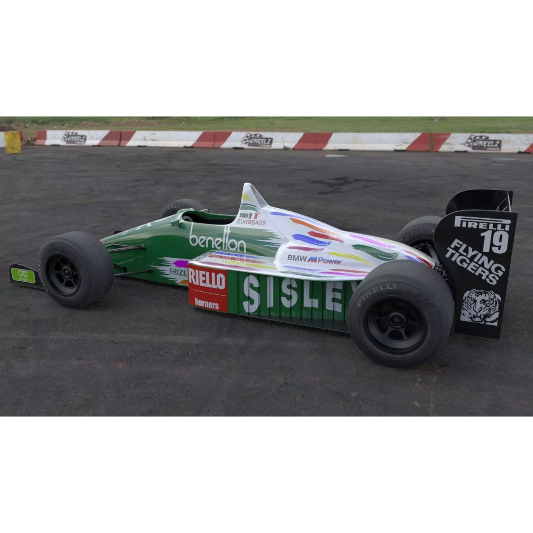 Benetton B186 3D Model – Iconic Racing Car, PBR Textured, FBX - View 2