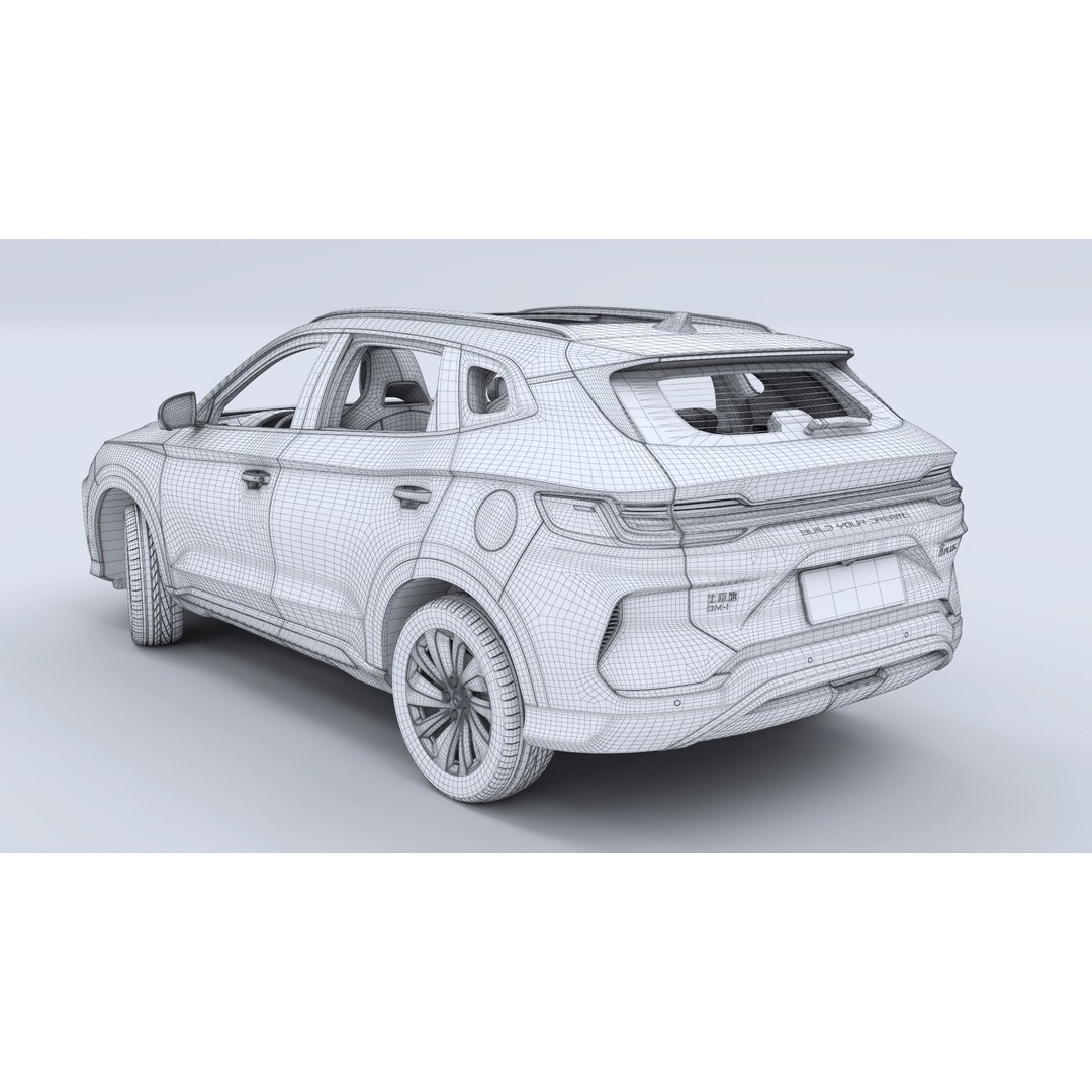 2024 BYD Seal U 3D Model – Hybrid SUV with Interior, FBX & OBJ Formats