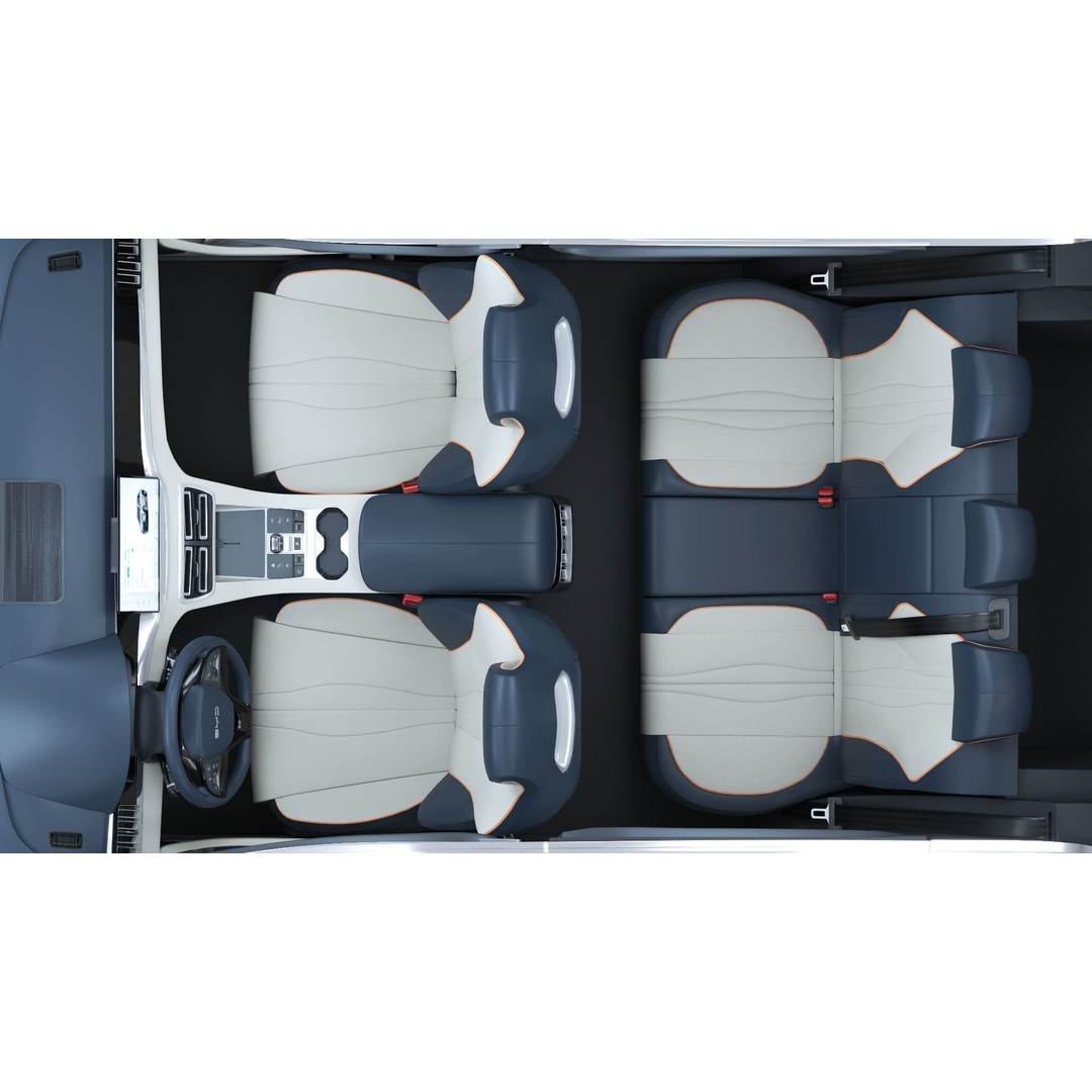 2024 BYD Seal U 3D Model – Hybrid SUV with Interior, FBX & OBJ Formats - View 15