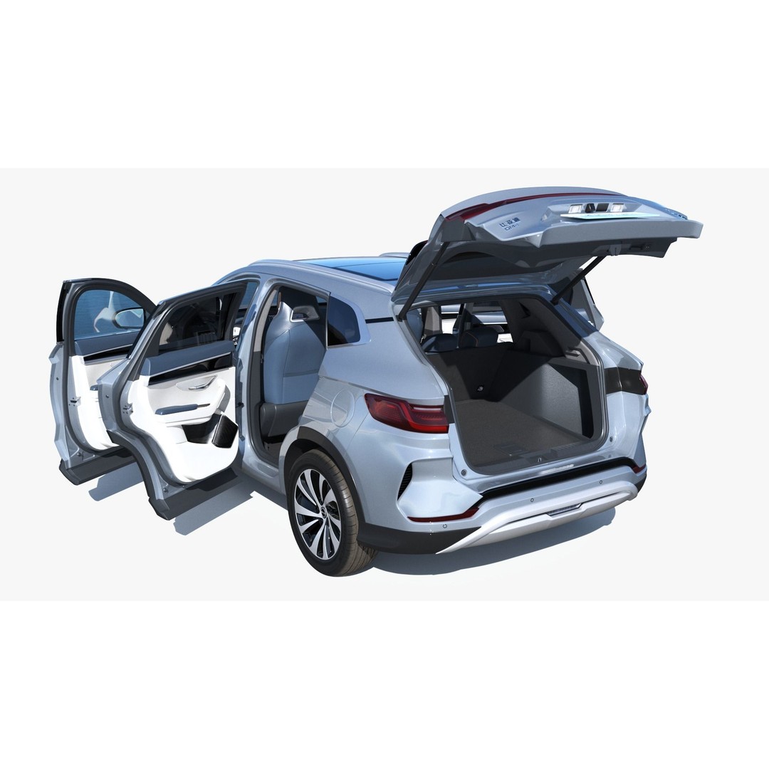 2024 BYD Seal U 3D Model – Hybrid SUV with Interior, FBX & OBJ Formats - View 16