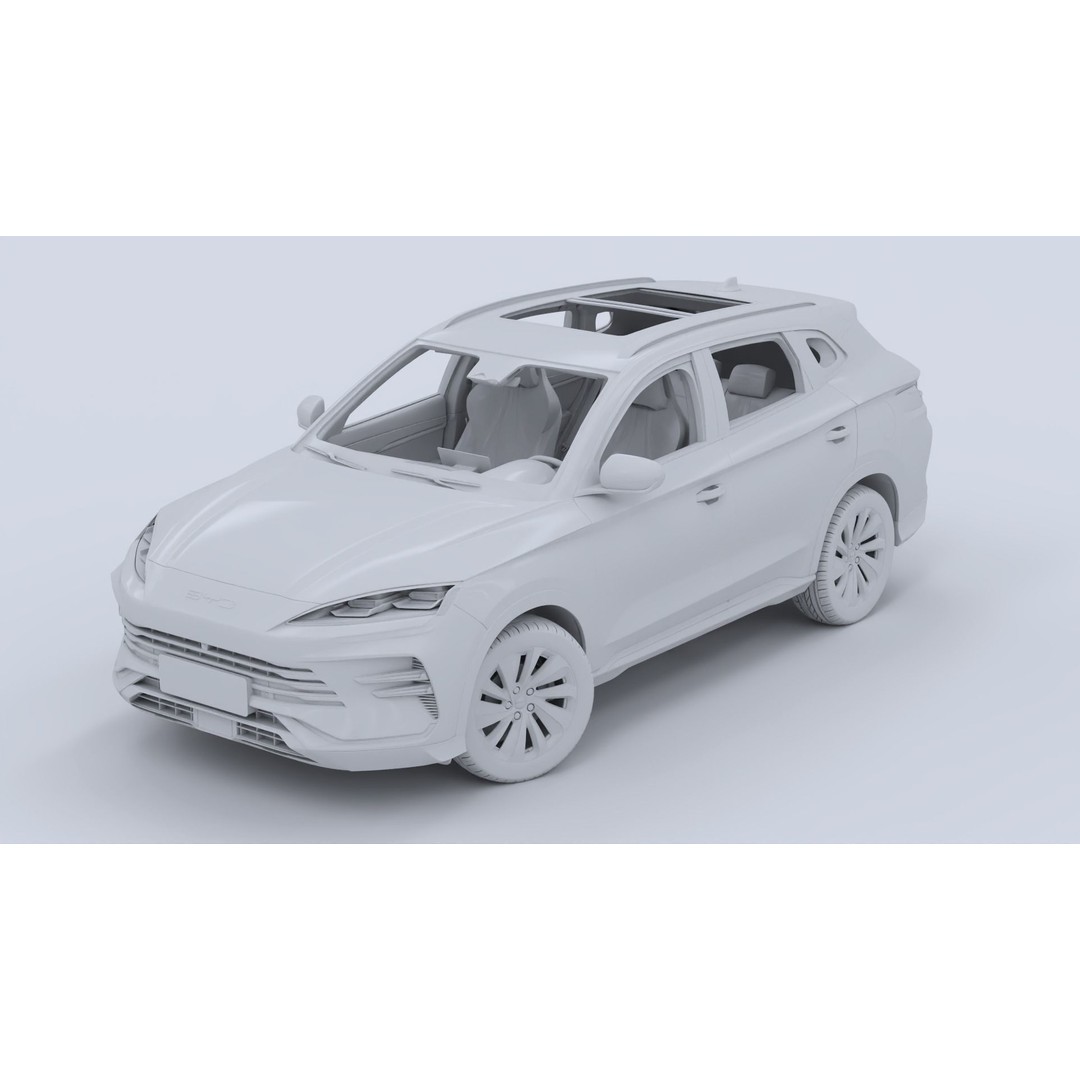 2024 BYD Seal U 3D Model – Hybrid SUV with Interior, FBX & OBJ Formats - View 20