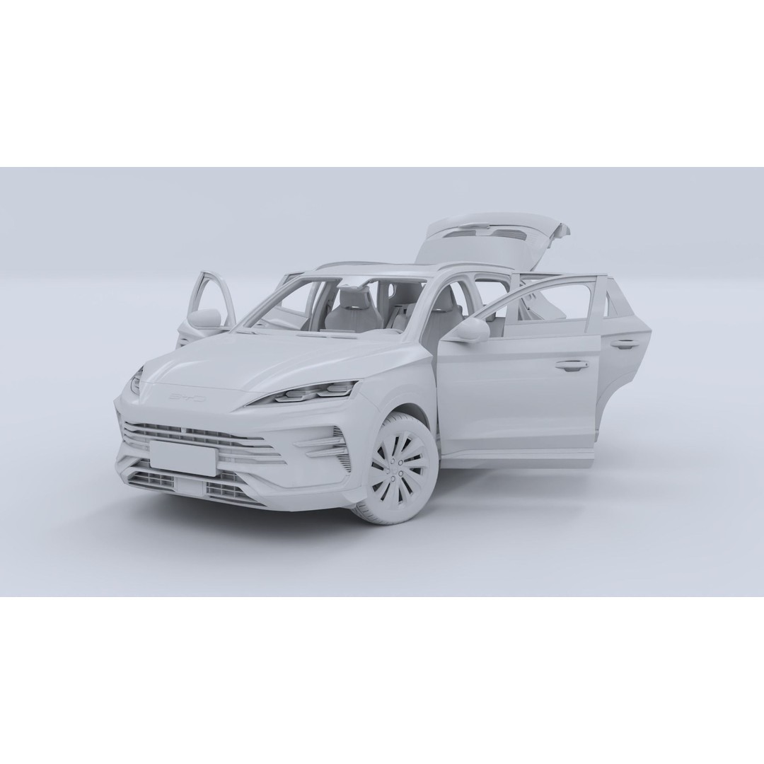 2024 BYD Seal U 3D Model – Hybrid SUV with Interior, FBX & OBJ Formats - View 23