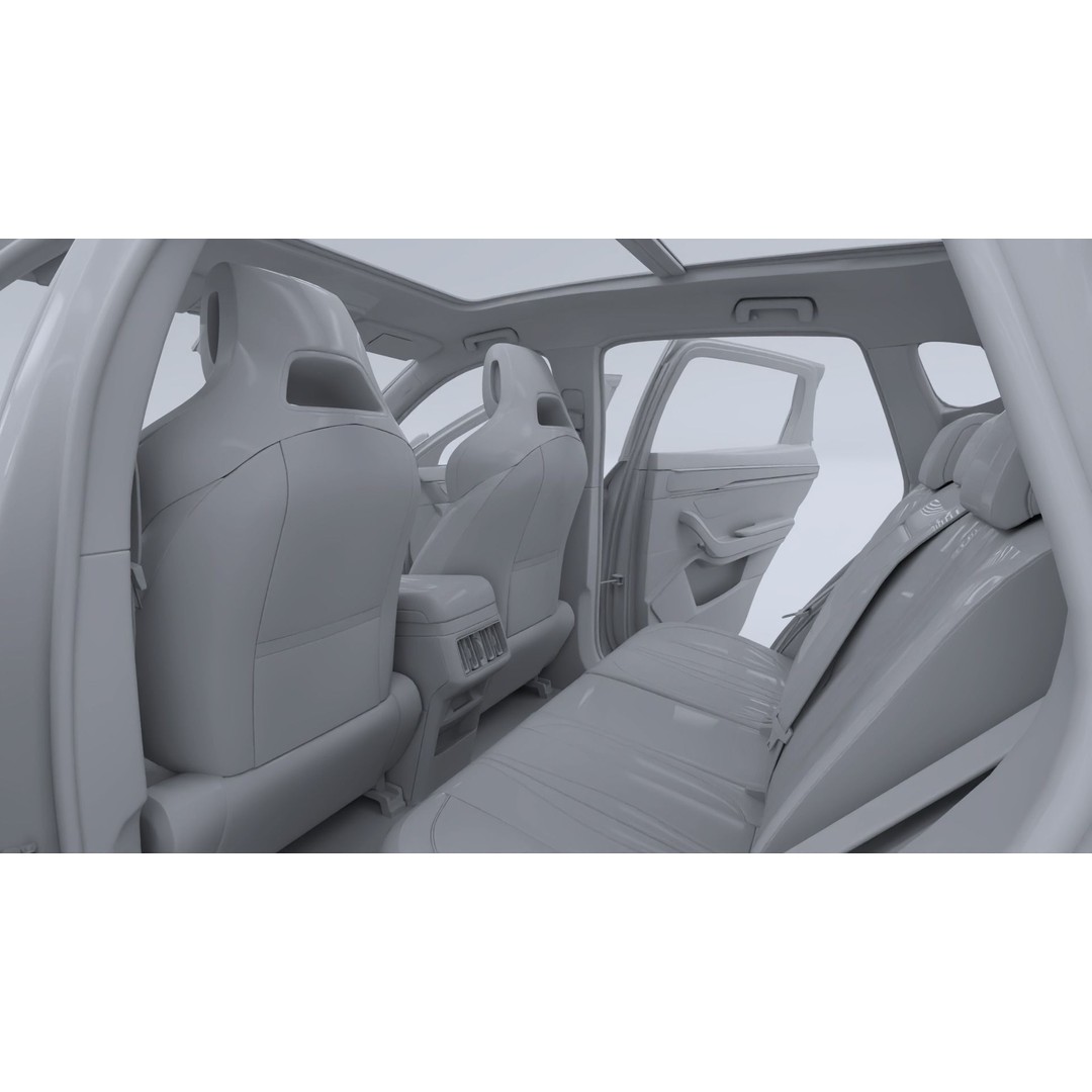 2024 BYD Seal U 3D Model – Hybrid SUV with Interior, FBX & OBJ Formats - View 27