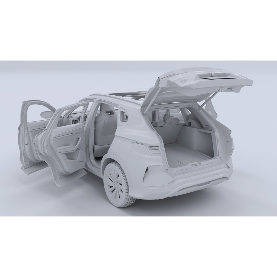 2024 BYD Seal U 3D Model – Hybrid SUV with Interior, FBX & OBJ Formats - View 29