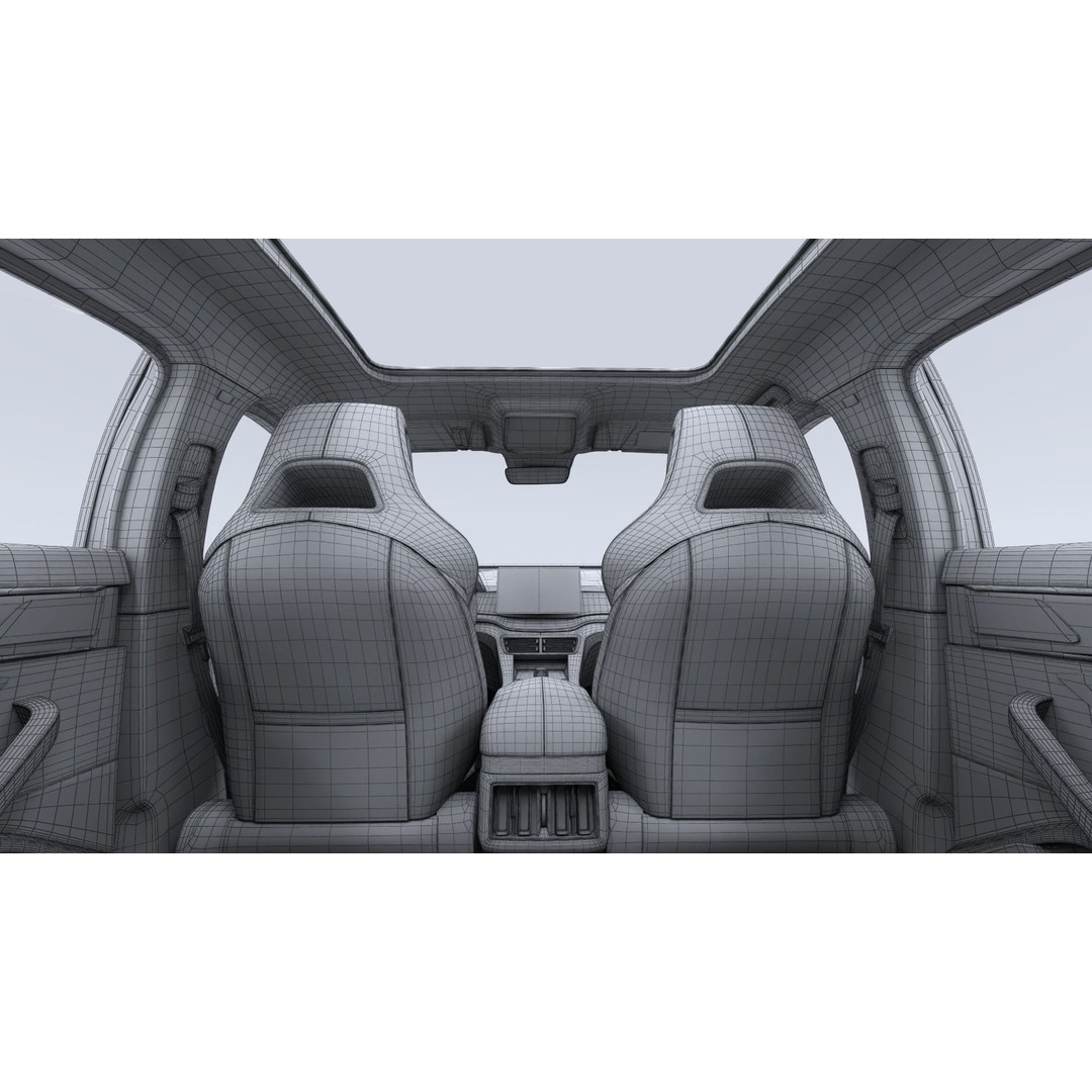 2024 BYD Seal U 3D Model – Hybrid SUV with Interior, FBX & OBJ Formats - View 35