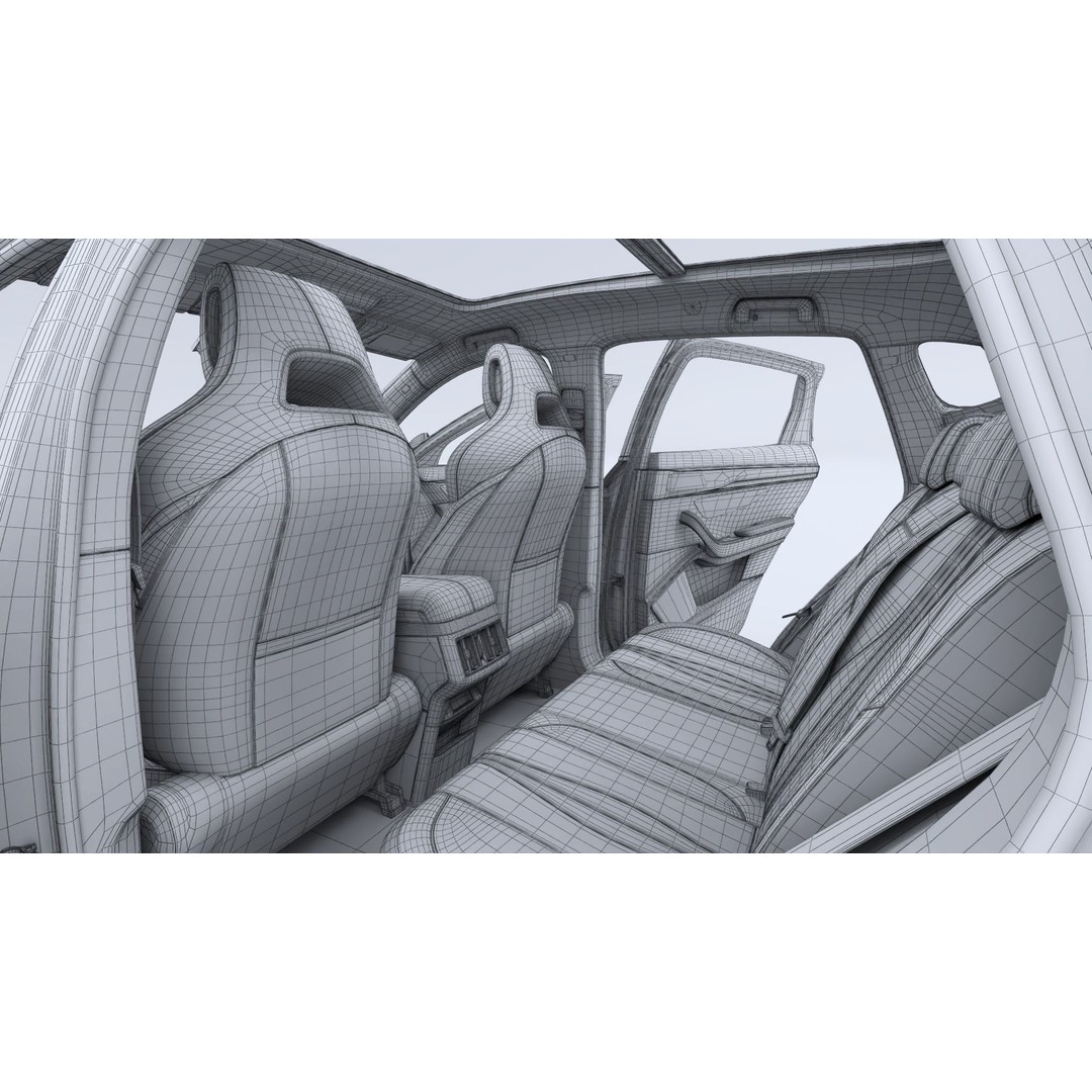 2024 BYD Seal U 3D Model – Hybrid SUV with Interior, FBX & OBJ Formats - View 36