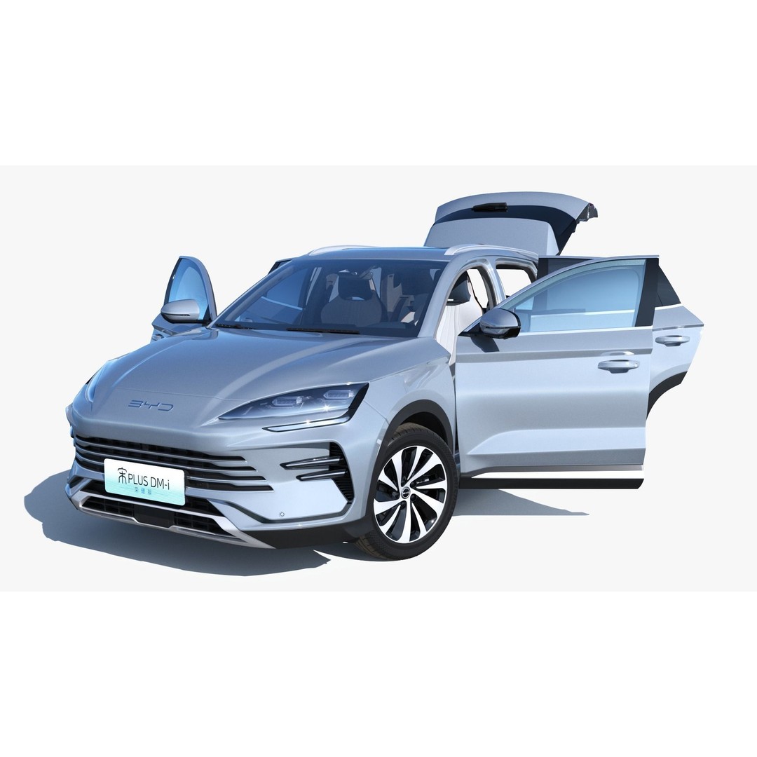 2024 BYD Seal U 3D Model – Hybrid SUV with Interior, FBX & OBJ Formats - View 9