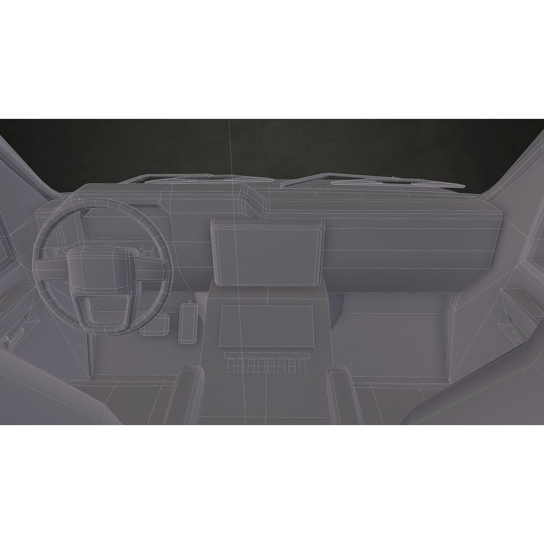 Ambulance 3D Model – Low Poly Game Ready Vehicle with Interior - View 22