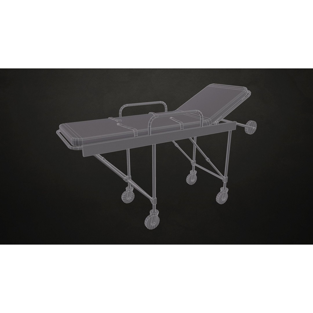 Ambulance 3D Model – Low Poly Game Ready Vehicle with Interior - View 23