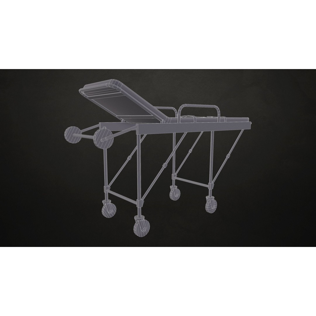 Ambulance 3D Model – Low Poly Game Ready Vehicle with Interior - View 24