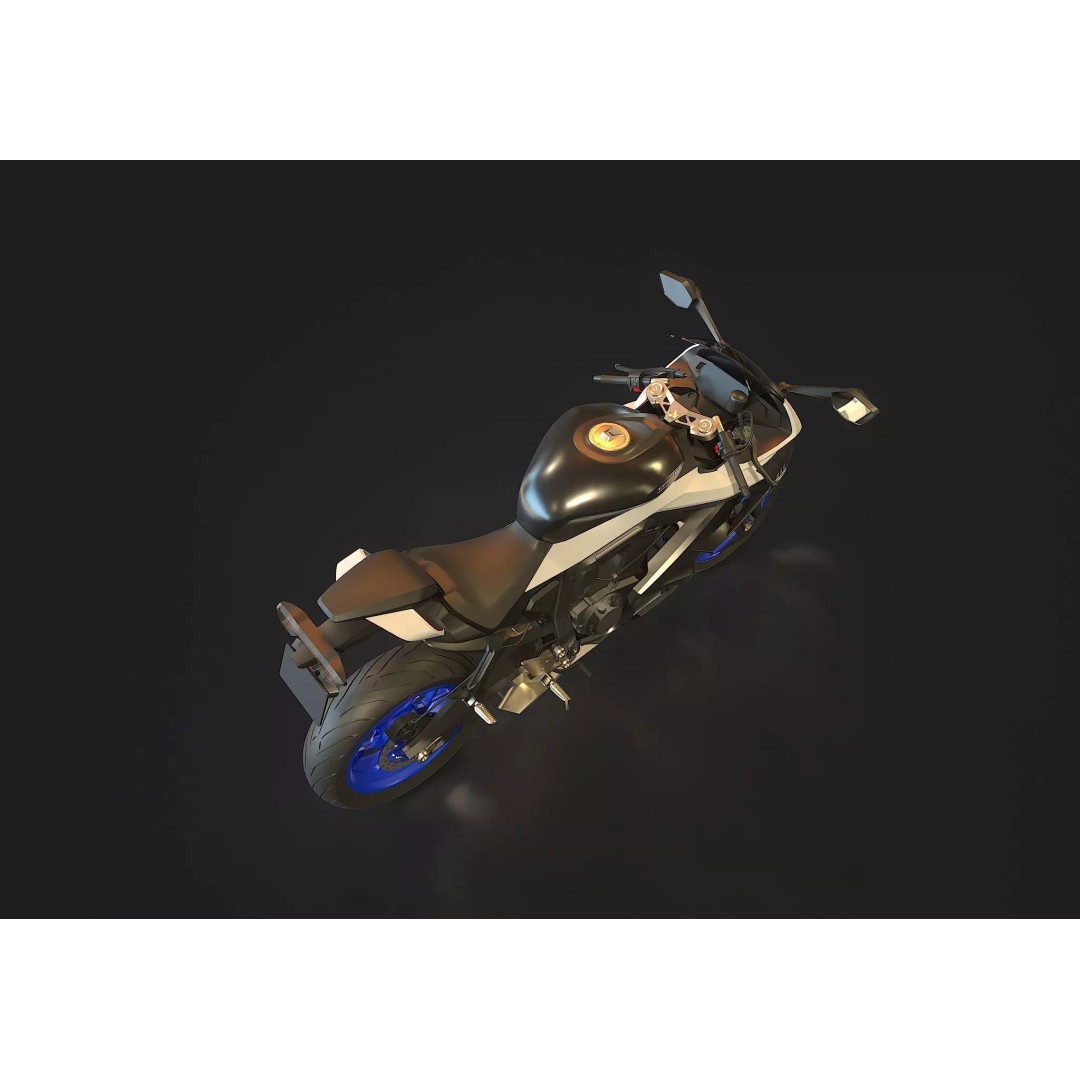 CF Moto 675 SR R 2025 3D Model – Realistic Motorcycle Base Mesh - View 4