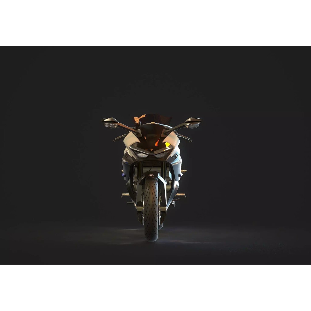 CF Moto 675 SR R 2025 3D Model – Realistic Motorcycle Base Mesh - View 6