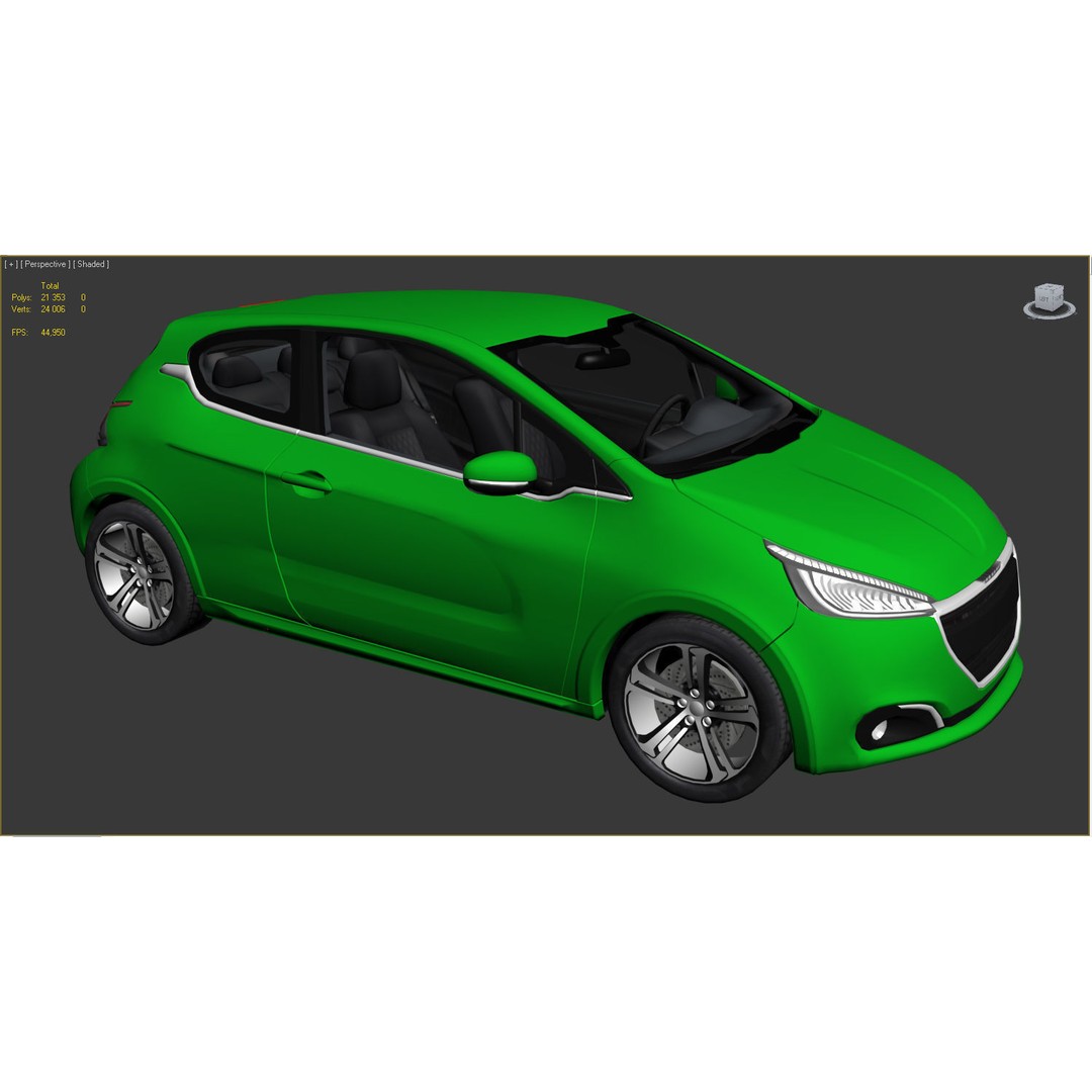 Generic Car 3D Model – Low Poly Concept Vehicle for Game Engines - View 10