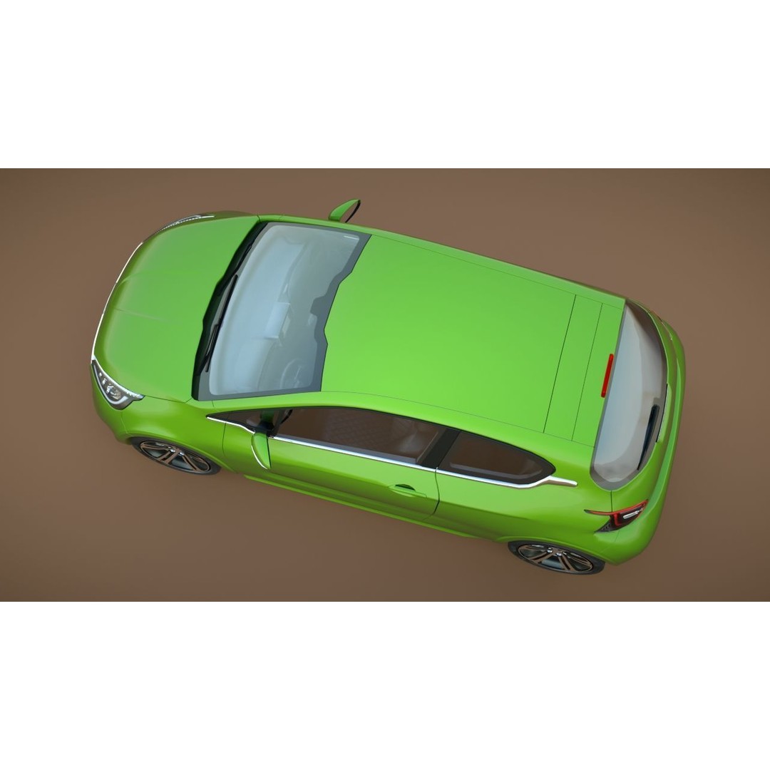 Generic Car 3D Model – Low Poly Concept Vehicle for Game Engines - View 5