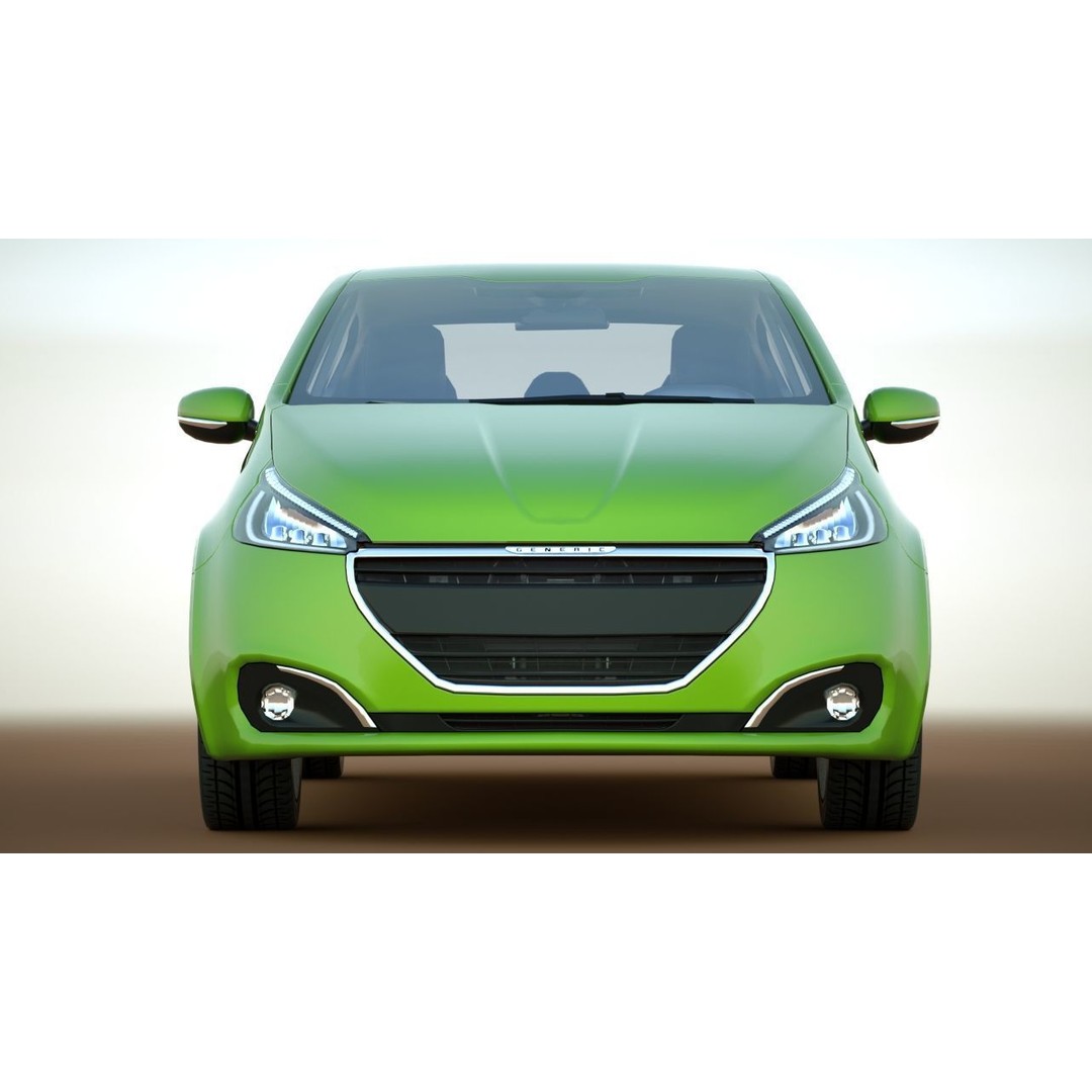 Generic Car 3D Model – Low Poly Concept Vehicle for Game Engines - View 6