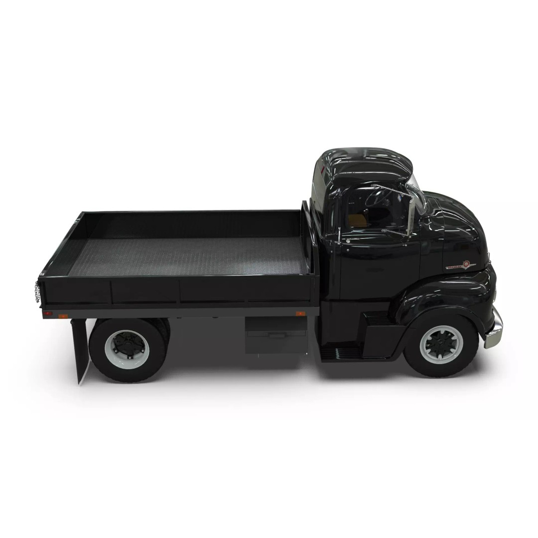 1950s COE Platform Dump Truck 3D Model – Game Ready, Blender, FBX - View 17