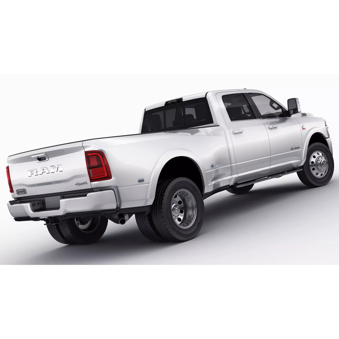 Ram 3500 HD Limited Longhorn 2025 Dually 3D Model – High Poly Vehicle, FBX, OBJ, Blender - View 16