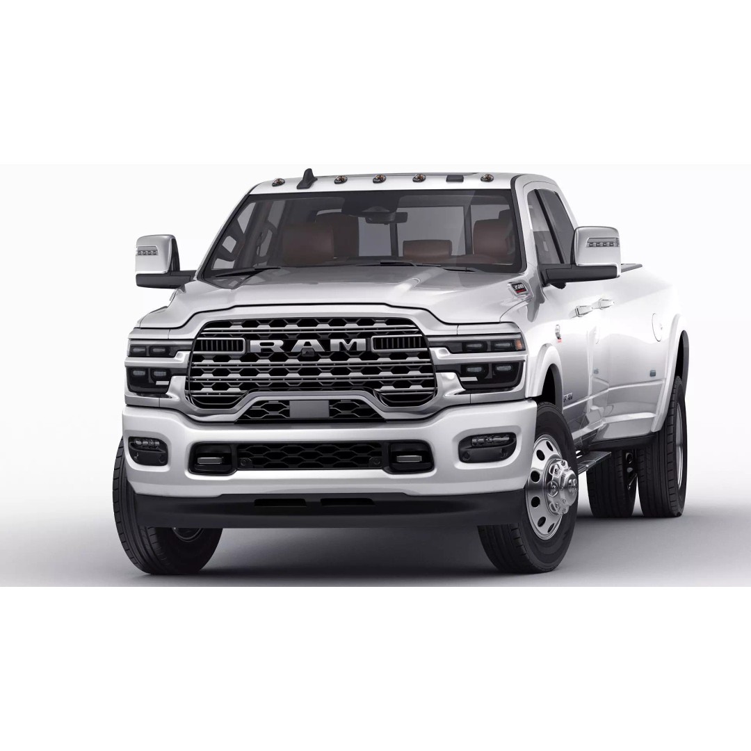 Ram 3500 HD Limited Longhorn 2025 Dually 3D Model – High Poly Vehicle, FBX, OBJ, Blender - View 20