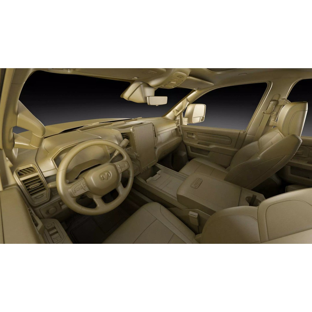 Ram 3500 HD Limited Longhorn 2025 Dually 3D Model – High Poly Vehicle, FBX, OBJ, Blender - View 36