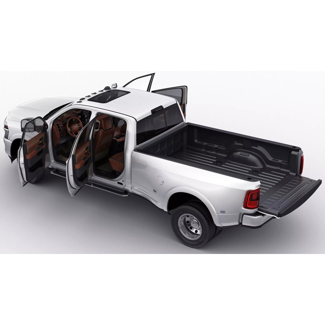 Ram 3500 HD Limited Longhorn 2025 Dually 3D Model – High Poly Vehicle, FBX, OBJ, Blender - View 4