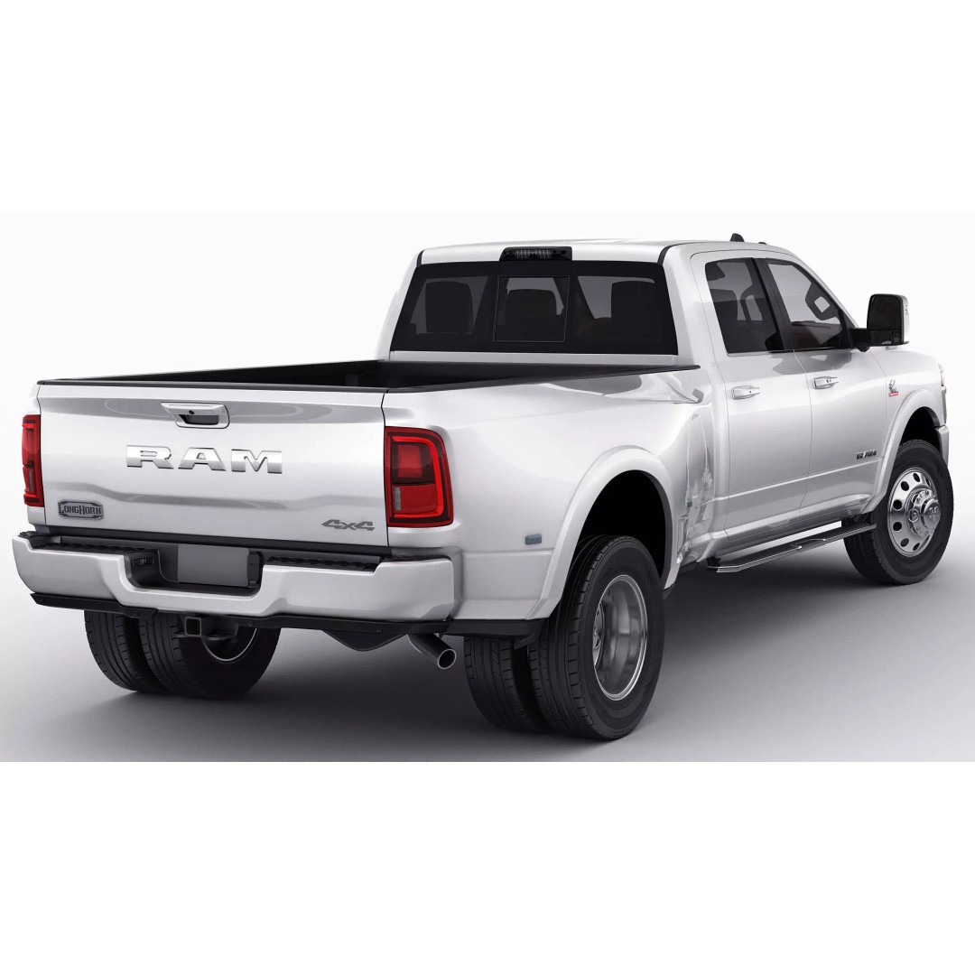 Ram 3500 HD Limited Longhorn 2025 Dually 3D Model – High Poly Vehicle, FBX, OBJ, Blender - View 5