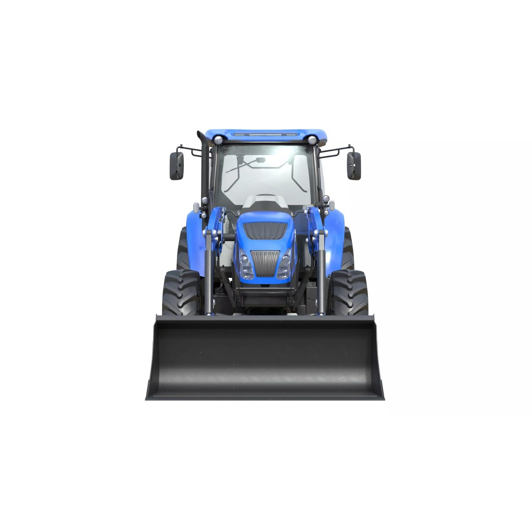 New Holland WorkMaster Utility Tractor 3D Model – Low Poly PBR Game Asset, FBX - View 10