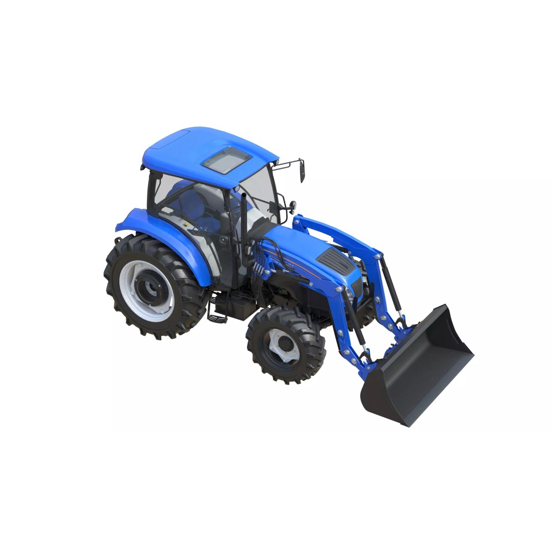 New Holland WorkMaster Utility Tractor 3D Model – Low Poly PBR Game Asset, FBX - View 6