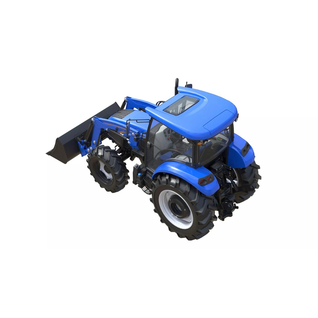 New Holland WorkMaster Utility Tractor 3D Model – Low Poly PBR Game Asset, FBX - View 7