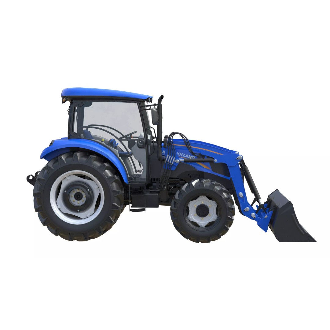 New Holland WorkMaster Utility Tractor 3D Model – Low Poly PBR Game Asset, FBX - View 8